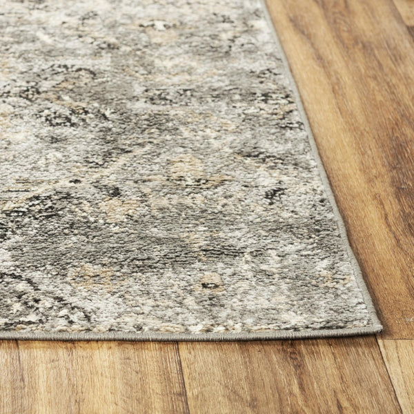 Alora Decor Mystic Gray Contemporary Area Rug — Power-Loomed Polypropylene With Soft Cut Pile And Jute Backing, Durable Stylish Seating Accent 5'2" x 7'3" MYTMYT108DR006287