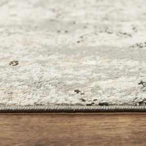 Alora Decor Mystic Gray Contemporary Area Rug — Power-Loomed Polypropylene With Soft Cut Pile And Jute Backing, Durable Stylish Seating Accent 5'2" x 7'3" MYTMYT108DR006287