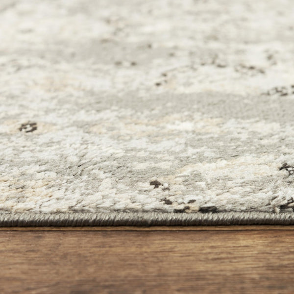 Alora Decor Mystic Gray Contemporary Area Rug — Power-Loomed Polypropylene With Soft Cut Pile And Jute Backing, Durable Stylish Seating Accent 5'2" x 7'3" MYTMYT108DR006287