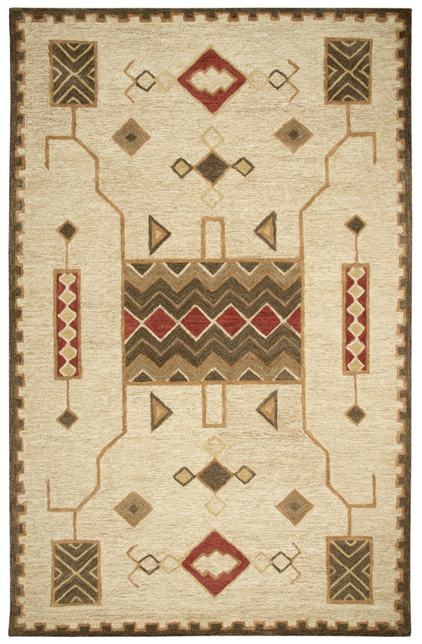 Rizzy Mesa MZ159B Hand Tufted Southwest Wool Rug Gold 8' x 11'