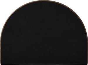 Meridian Furniture Madrid Art Deco Arched Velvet King Bed Sculptural Headboard Eucalyptus Wood Elegant Bedroom Brown MadridBrown-K