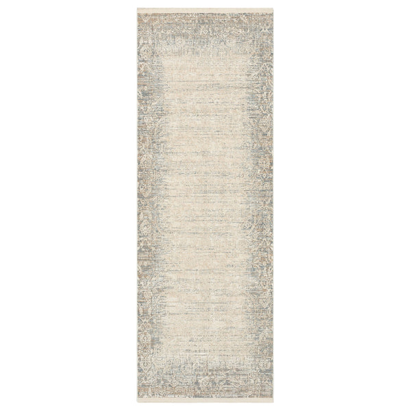 Mandawa Cream Dark Grey 2' 7" x 7' 3" Area Rug Karastan Rugs
