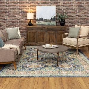 Karastan Rugs Zula Maputo Machine Woven Printed Polyester Area Rug Multi 8' x 10'