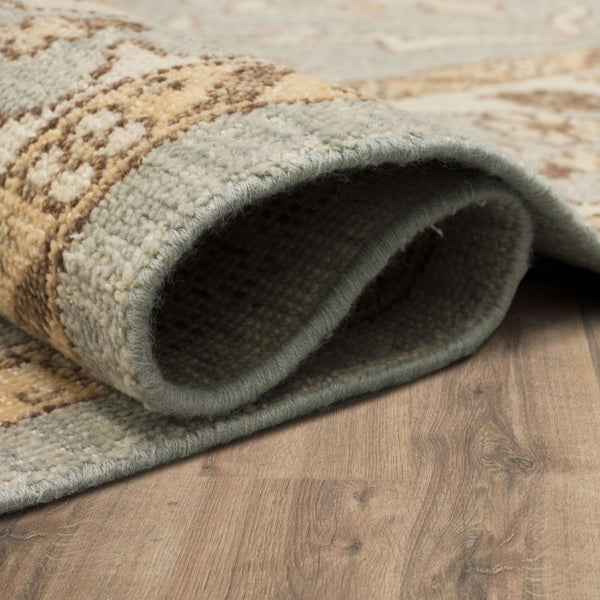 Karastan Rugs Artemisia By Bobby Berk Marguerite Hand Knotted Flatwoven Wool Area Rug Blue 9' x 12'