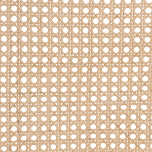 Bali & Pari Handwoven Natural Rattan Armchair with Plush Upholstered Foam Seat