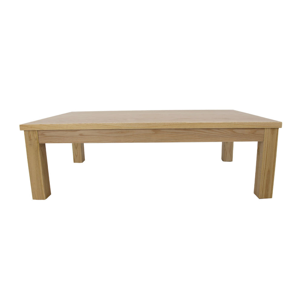 Zeugma Maxim Organic Oak Coffee Table - Solid Wood, Traditional Style, 62" Wide, Durable & Elegant Design Organic Oak Wood Solid Wood T05