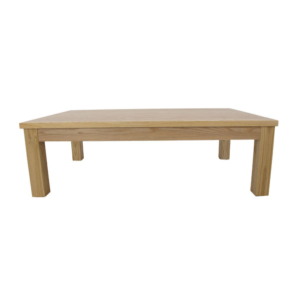 Zeugma Maxim Organic Oak Coffee Table - Solid Wood, Traditional Style, 62" Wide, Durable & Elegant Design Organic Oak Wood Solid Wood T05