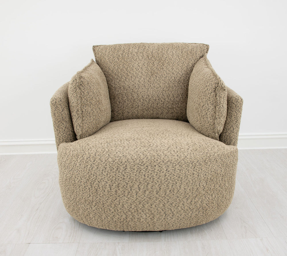 Zeugma Maya Swivel Chair In Amber Velvet - Stylish 360-degree Rotating Design With Luxe Tufting & Comfort   Nc1561, Maya Swivel Armchair Amber