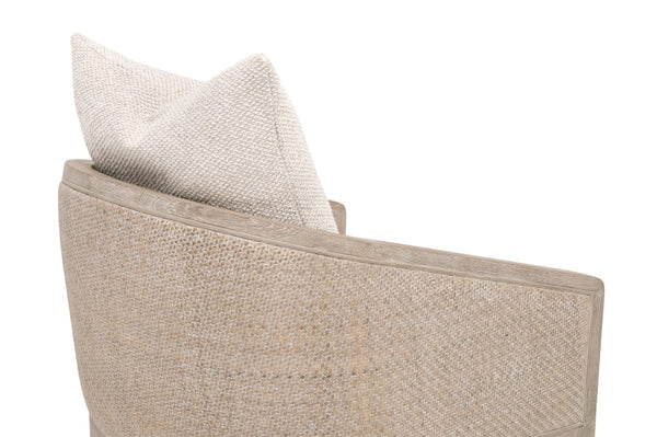 Essentials For Living Mcguire Counter Stool – Stylish Comfort With Natural Rattan, Livesmart Upholstery & Reversible Cushion Natural Gray Oak,Natural Gray Cane Rattan,Solid Oak Wood,Plywood 6642cs.Lglin/Ng