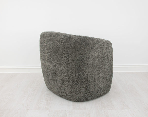 Zeugma Mia Armchair Logia - Luxurious Soft Eclipse Grey Velvet With Channel Tufting & Dense Foam Comfort   Nc1271 Brown, Mia Logia