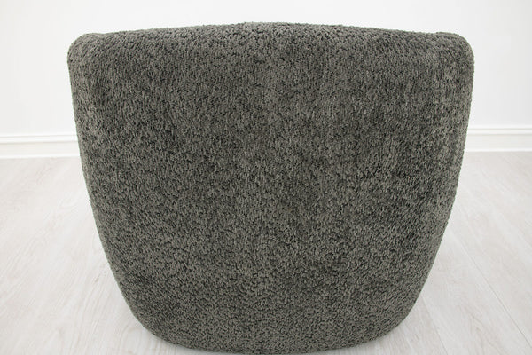 Zeugma Mia Armchair Logia - Luxurious Soft Eclipse Grey Velvet With Channel Tufting & Dense Foam Comfort   Nc1271 Brown, Mia Logia