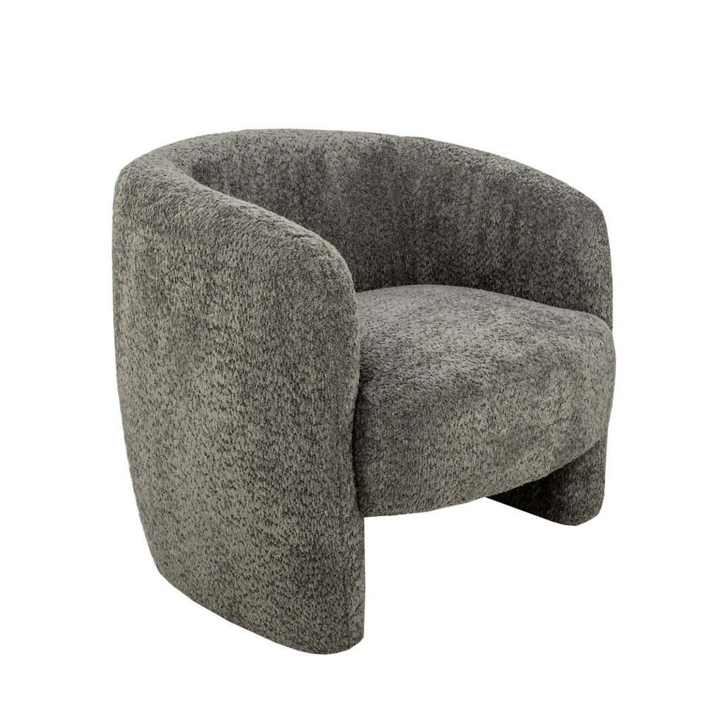 Zeugma Mia Armchair Logia - Luxurious Soft Eclipse Grey Velvet With Channel Tufting & Dense Foam Comfort   Nc1271 Brown, Mia Logia