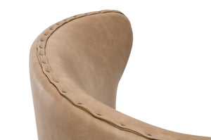 Essentials For Living Milton Swivel Counter Stool - Elegant Vegan Leather, Solid Ash Wood, And 180-degree Swivel Design Ivanhoe Toast,Natural Gray Ash Solid Ash Wood 6421-csup.Ivt-bt/Ng