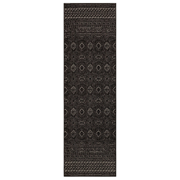 Karastan Rugs Bobby Berk by Karastan (Series 1) Minuet Machine Woven Triexta Transitional Area Rug Soot 2' 4" x 7' 10"
