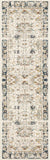 Karastan Rugs Zephyr Mistral Machine Woven Triexta Traditional Area Rug Alabaster 2' 4" x 7' 10"