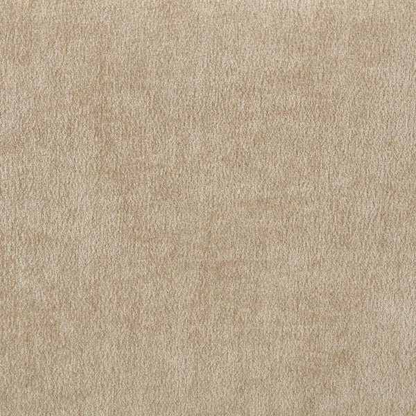 Meridian Furniture Modena Sculptural Queen Bed Plush Chenille Upholstered Curved Frame for Modern Bedroom Beige ModenaBeige-Q
