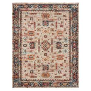 Karastan Rugs Zula Mombasa Machine Woven Printed Polyester Area Rug Beige 8' x 10'