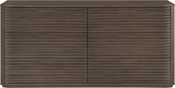 Meridian Furniture Morino Solid Wood Dresser with Soft Close Drawers and Oak Veneer Finish for Modern Bedrooms Brown MorinoBrown-D