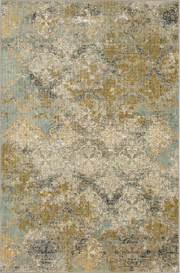 Moy Willow Grey 3' 6" x 5' 6" Area Rug Karastan Rugs