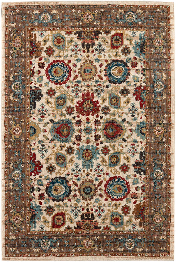 Musi Cream 3' 5" x 5' 5" Area Rug Karastan Rugs