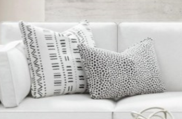 Fusion Winston Salt Sofa - Mid-century Modern Design With Reversible Cushions, Stain-resistant Fabric White Ws,100% Polypropylene 17-00 Winston Salt Sofa