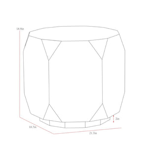 Pasargad Selva Modern Geometric Wood Side Table With Luxurious Gold Finish For Chic Home Decor Gold Wood Finish Plz-226e-l