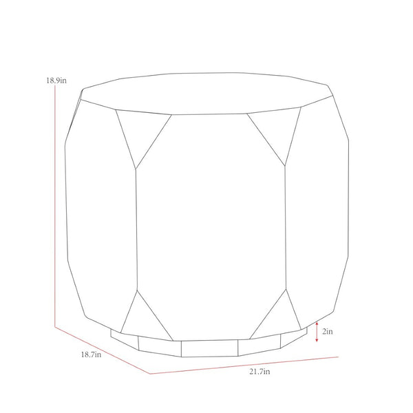 Pasargad Selva Modern Geometric Wood Side Table With Luxurious Gold Finish For Chic Home Decor Gold Wood Finish Plz-226e-l