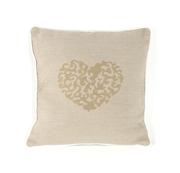 Zentique French Linen Accent Pillow with Timeless European Charm, Durable Stitching, Breathable Texture W21 x H21 N033