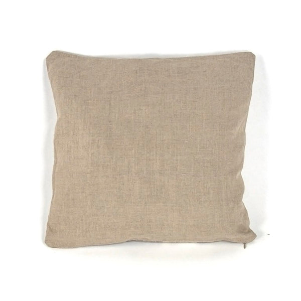 Zentique French Linen Accent Pillow with Timeless European Charm, Durable Stitching, Breathable Texture W19 x H19 N034