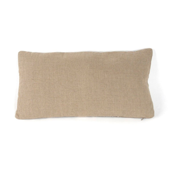 Zentique French Linen Accent Pillow with Timeless European Charm, Durable Stitching, Breathable Texture W13.5 x H26 N035