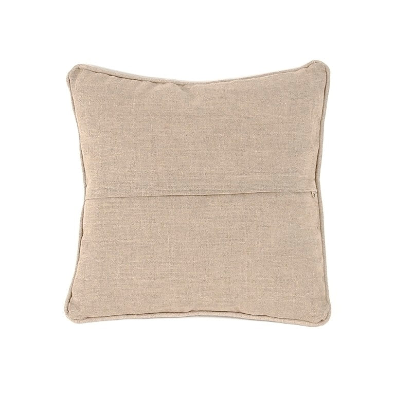 Zentique French Linen Accent Pillow with Timeless European Charm, Durable Stitching, Breathable Texture W18 x H18 N047