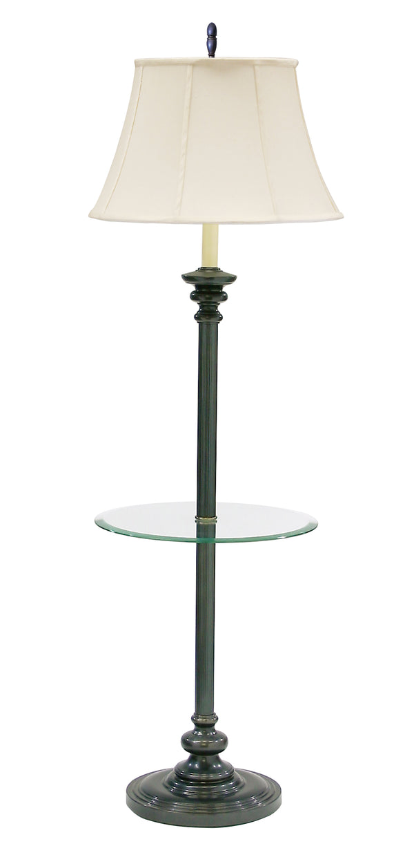 House Of Troy Newport Floor Lamp With Stylish Table: Elegant Lighting Solution For Your Home Decor Needs Oil Rubbed Bronze Metal N602-ob