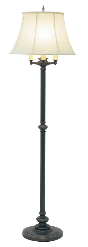 House Of Troy Newport Floor Lamp With Stylish Table: Elegant Lighting Solution For Your Home Decor Needs Oil Rubbed Bronze Metal N603-ob