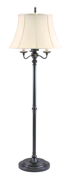 House Of Troy Newport Floor Lamp With Stylish Table: Elegant Lighting Solution For Your Home Decor Needs Oil Rubbed Bronze Metal N606-ob