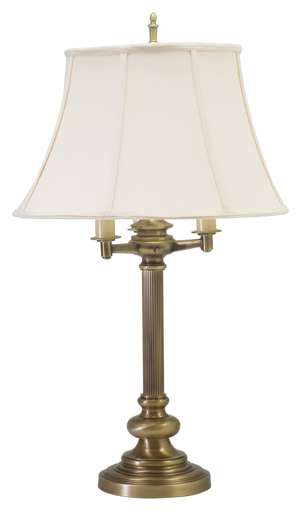 House Of Troy Newport Elegant Six-way Table Lamps For Versatile Lighting – Perfect For Any Room Décor And Style Antique Brass Metal N650-ab