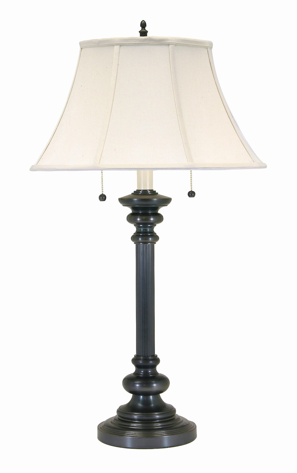 House Of Troy Newport Elegant Table Lamp With Twin Pull Chain Switches For Stylish Home Decor And Lighting Oil Rubbed Bronze Metal N651-ob
