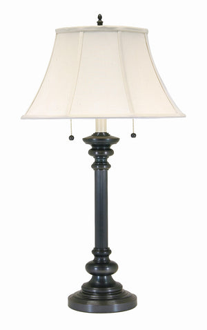 House Of Troy Newport Elegant Table Lamp With Twin Pull Chain Switches For Stylish Home Decor And Lighting Oil Rubbed Bronze Metal N651-ob