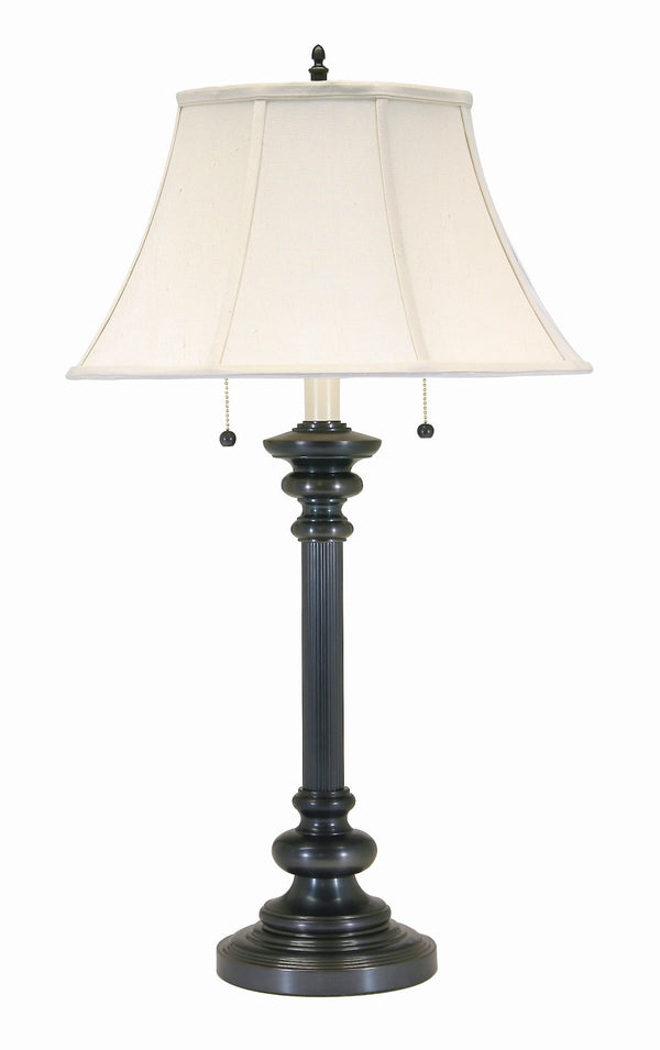 House Of Troy Newport Elegant Table Lamp With Twin Pull Chain Switches For Stylish Home Decor And Lighting Oil Rubbed Bronze Metal N651-ob