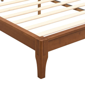 English Elm 12 Inch Full Bamboo Platform Bed Natural Grain Low Profile Frame with Slat Support N701P192143D