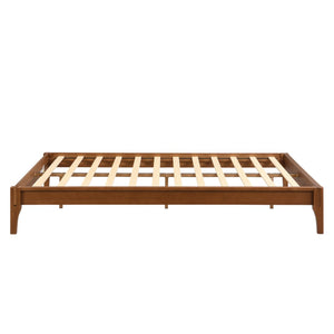 English Elm 12 Inch Full Bamboo Platform Bed Natural Grain Low Profile Frame with Slat Support N701P192143D