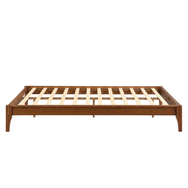 English Elm 12 Inch Full Bamboo Platform Bed Natural Grain Low Profile Frame with Slat Support N701P192143D