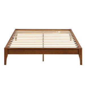 English Elm 12 Inch Full Bamboo Platform Bed Natural Grain Low Profile Frame with Slat Support N701P192143D