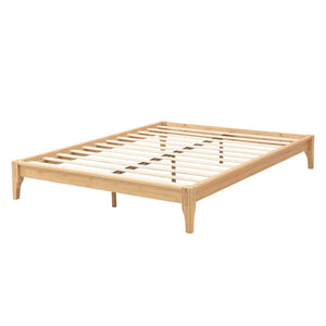 English Elm 12 Inch Full Bamboo Platform Bed Solid Wood Frame Low Profile No Box Spring Needed N701P192143N