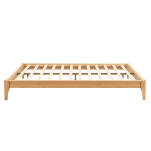 English Elm 12 Inch Full Bamboo Platform Bed Solid Wood Frame Low Profile No Box Spring Needed N701P192143N