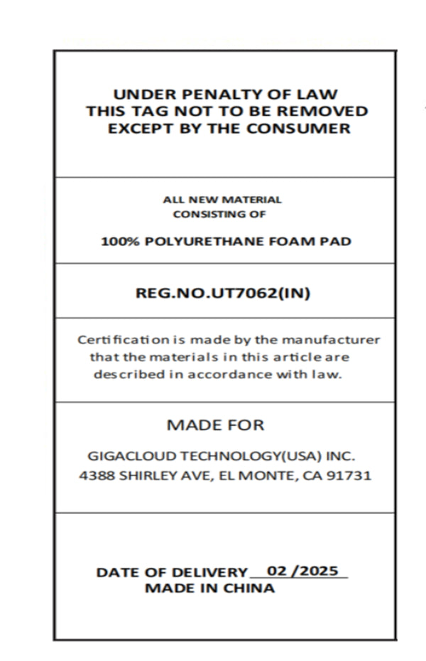 English Elm 50.7'' 50.7" High Headboard Corduroy Upholstered Bed Frame with Vertical Wingback, Sturdy 600lb Capacity Cream 62.25 L x 25.25 W x 7.75 H N701P262270C