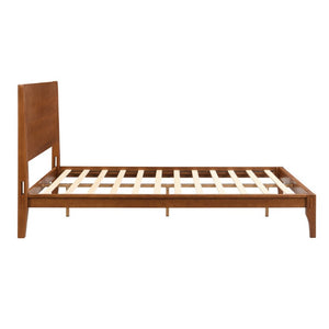 English Elm Mid-Century Modern Solid Bamboo Platform Bed with Tall Headboard and Under Bed Storage N701P467394D