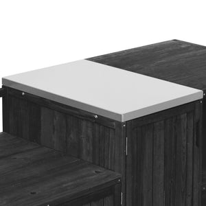 English Elm K&k 80 Inch Outdoor Grill Cart Solid Fir Wood Stainless Steel Top Kamado Griddle Station N707P392140B