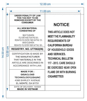 English Elm K&K 8-Piece Patio Conversation Set with 43" 60,000 BTU Propane Fire Pit, UV Wicker & Thick Cushions Beige,Orange N707S000012Z