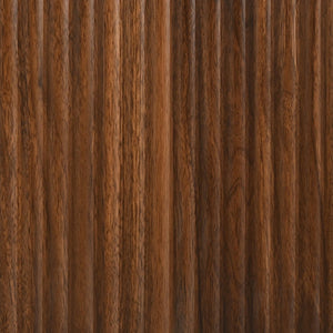 English Elm K&k Fluted Pantry Cabinet Arched Dome Top Brass Pulls Brown Wood Grain Freestanding N707S000020Z