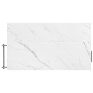 English Elm K&k Rolling Kitchen Island Faux Marble Top Tilt Trash Cabinet Pull Out Organizer Grey Blue N707S299008G